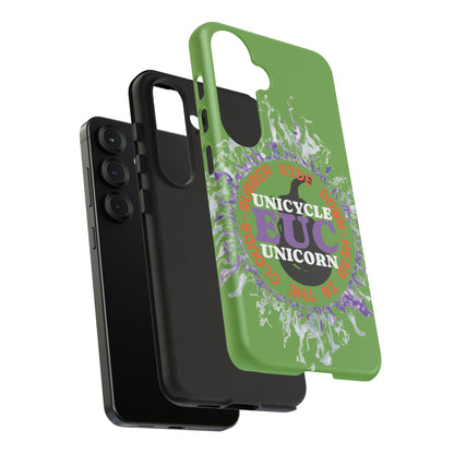 Unicycle Unicorn Purple ring of Fire Tough Case - Durable phone case for EUC fans