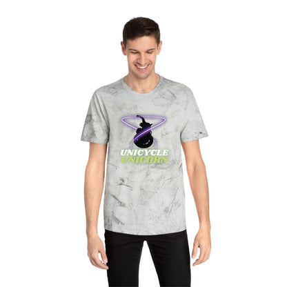 Unicycle Unicorn Red Ring of Fire unisex tshirt
