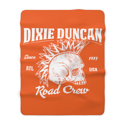 DD Road Crew Sherpa Fleece Blanket (Orange)