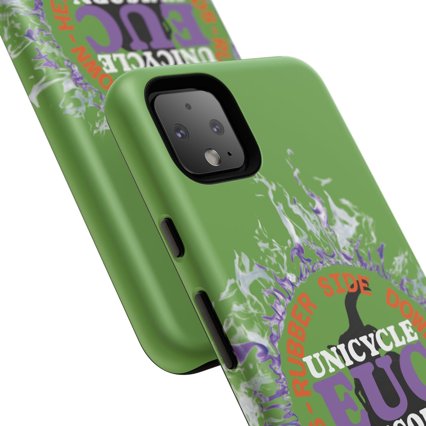 Unicycle Unicorn Purple ring of Fire Tough Case - Durable phone case for EUC fans