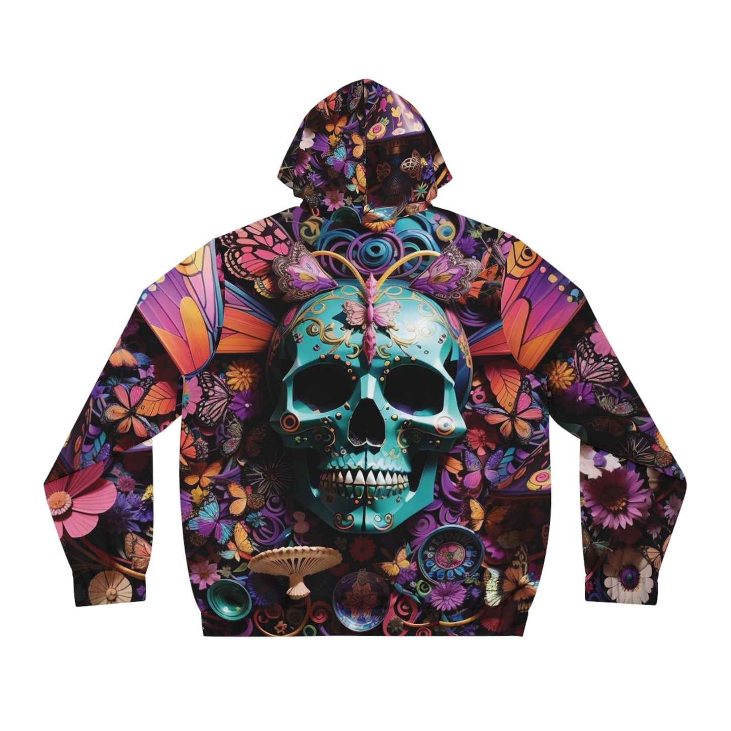 Unbranded Skull #4 Men's Full-Zip Hoodie