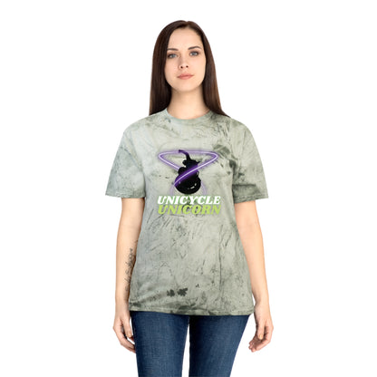 Unicycle Unicorn Red Ring of Fire unisex tshirt