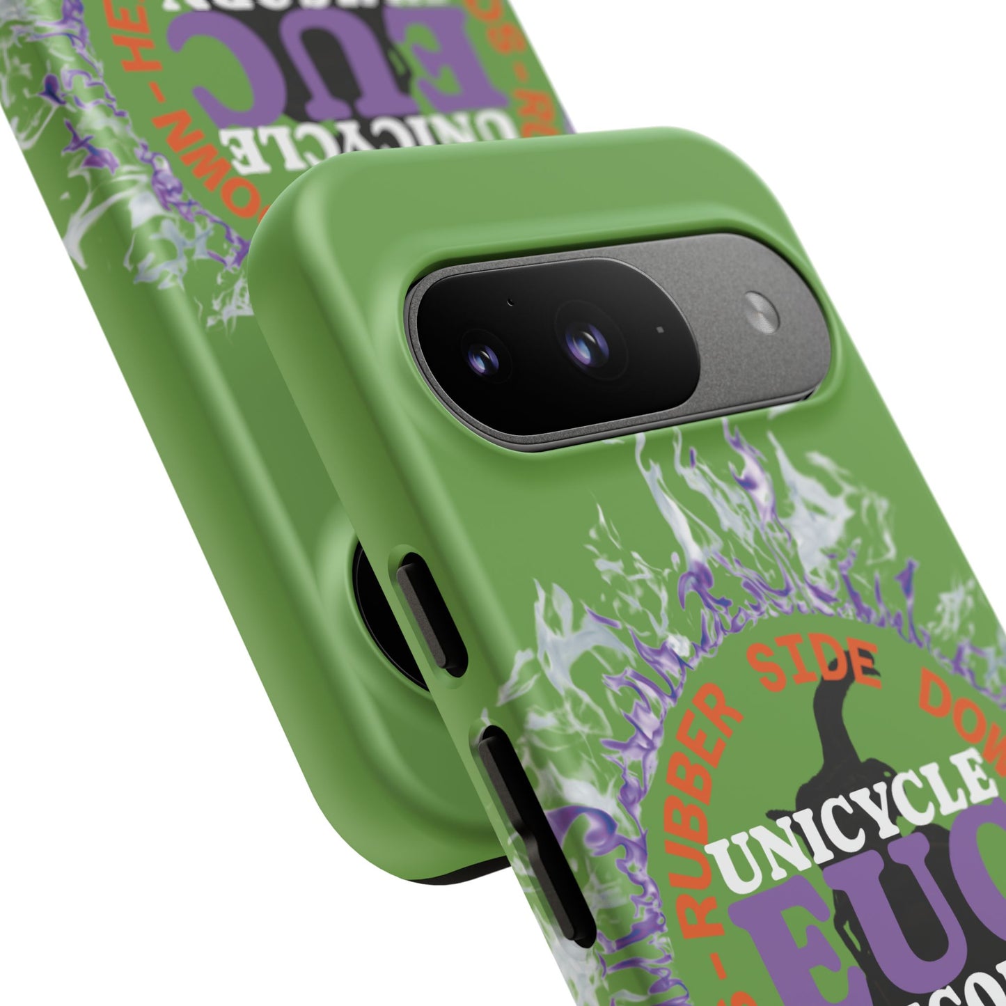 Unicycle Unicorn Purple ring of Fire Tough Case - Durable phone case for EUC fans