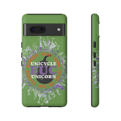 Unicycle Unicorn Purple ring of Fire Tough Case - Durable phone case for EUC fans