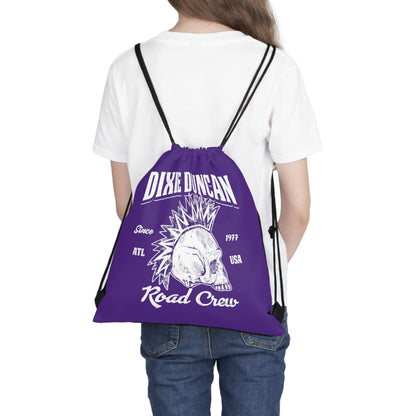 Road Crew Drawstring Bag (Purple)