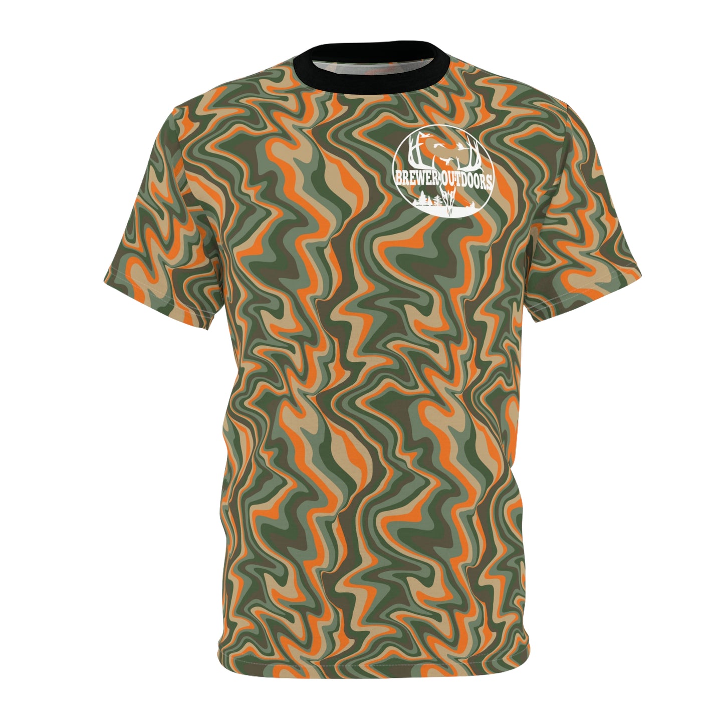 Brewer Outdoors Psychedelic Orange Camo Tee