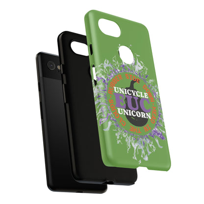 Unicycle Unicorn Purple ring of Fire Tough Case - Durable phone case for EUC fans