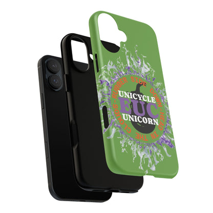 Unicycle Unicorn Purple ring of Fire Tough Case - Durable phone case for EUC fans
