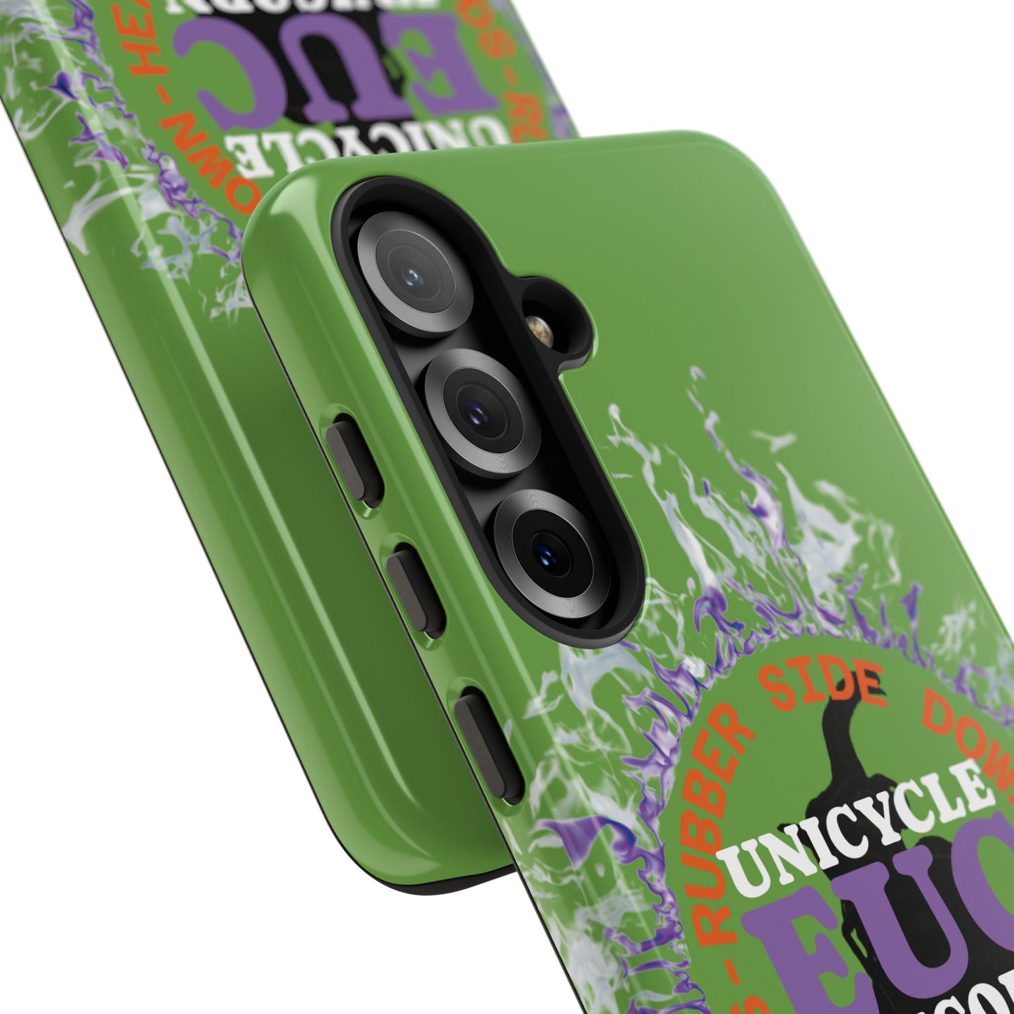 Unicycle Unicorn Purple ring of Fire Tough Case - Durable phone case for EUC fans
