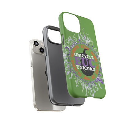 Unicycle Unicorn Purple ring of Fire Tough Case - Durable phone case for EUC fans