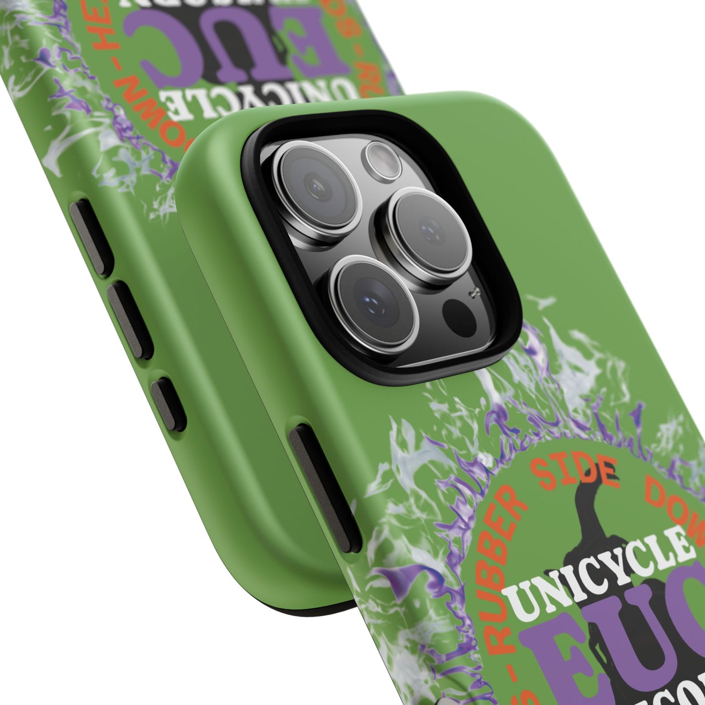 Unicycle Unicorn Purple ring of Fire Tough Case - Durable phone case for EUC fans