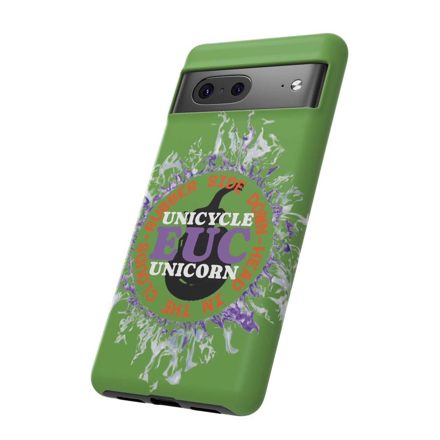 Unicycle Unicorn Purple ring of Fire Tough Case - Durable phone case for EUC fans