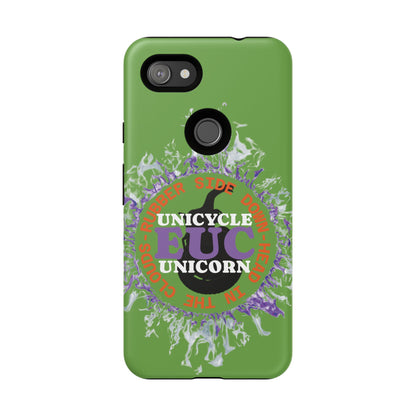 Unicycle Unicorn Purple ring of Fire Tough Case - Durable phone case for EUC fans