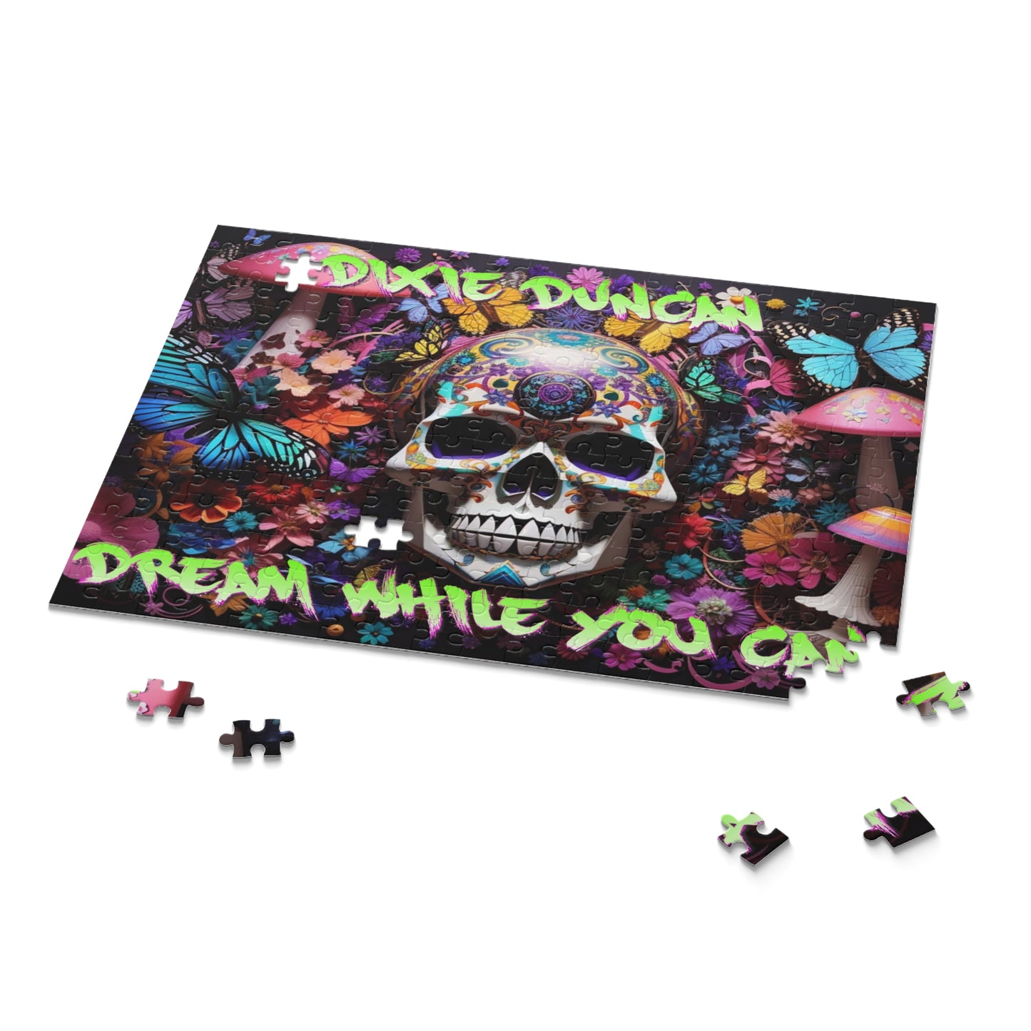 Skulls n butterflies Puzzle (120, 252, 500-Piece)