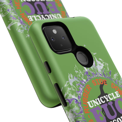 Unicycle Unicorn Purple ring of Fire Tough Case - Durable phone case for EUC fans