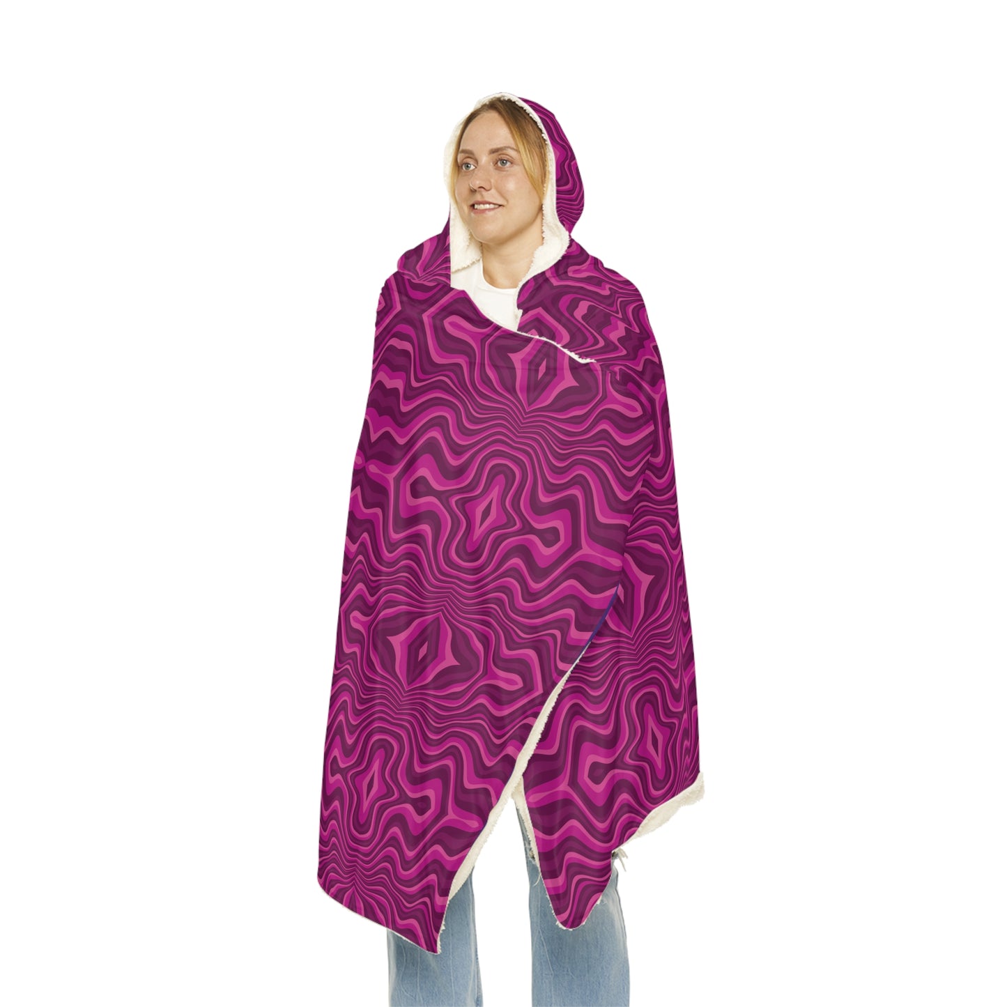 Unbranded Psychedelic Pinkple Snuggle Blanket