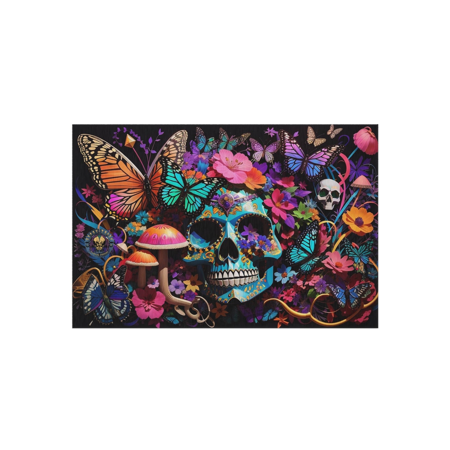 Unbranded Skull #1 Outdoor Rug