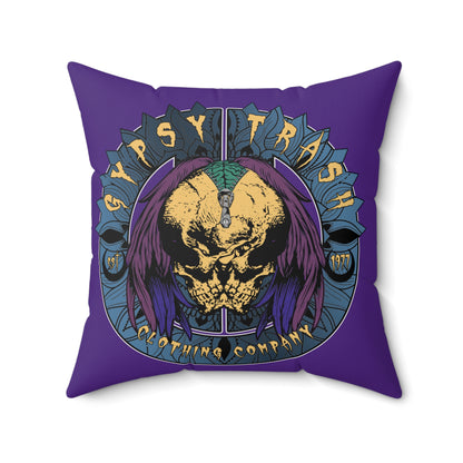 GTCC Spun Polyester Square Pillow (Purple)