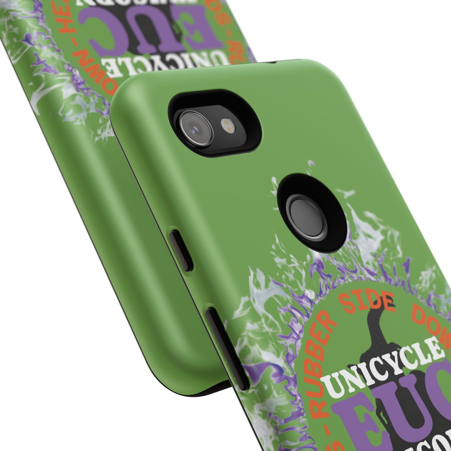 Unicycle Unicorn Purple ring of Fire Tough Case - Durable phone case for EUC fans