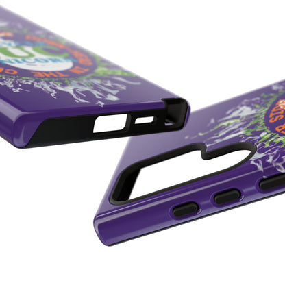 Unicycle Unicorn ring of Fire Tough Case - Durable phone case for EUC fans (purple)