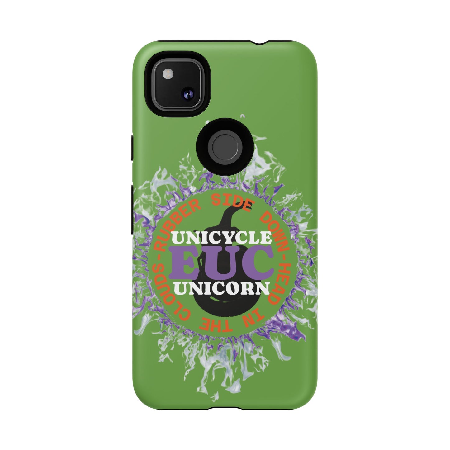 Unicycle Unicorn Purple ring of Fire Tough Case - Durable phone case for EUC fans