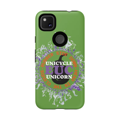 Unicycle Unicorn Purple ring of Fire Tough Case - Durable phone case for EUC fans