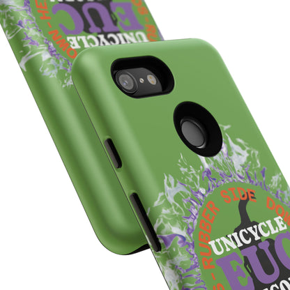 Unicycle Unicorn Purple ring of Fire Tough Case - Durable phone case for EUC fans
