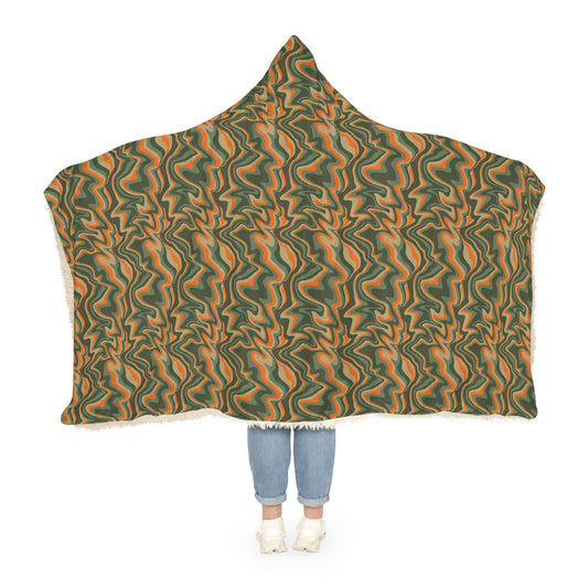 Unbranded Future Camo Orange Snuggle Blanket