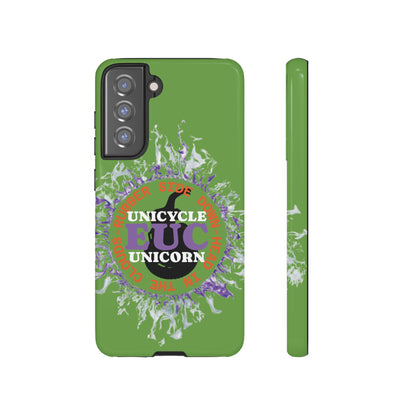 Unicycle Unicorn Purple ring of Fire Tough Case - Durable phone case for EUC fans