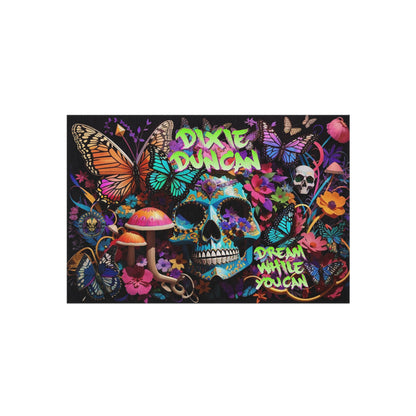 DD skulls n butterflies Outdoor Rug