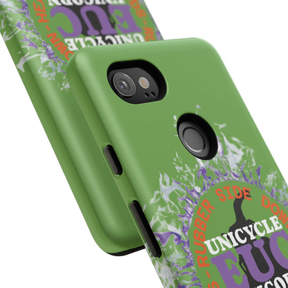 Unicycle Unicorn Purple ring of Fire Tough Case - Durable phone case for EUC fans