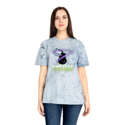 Unicycle Unicorn Red Ring of Fire unisex tshirt