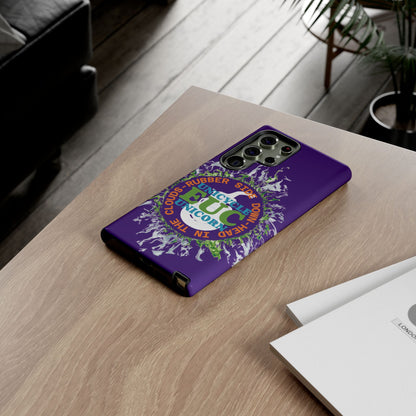 Unicycle Unicorn ring of Fire Tough Case - Durable phone case for EUC fans (purple)