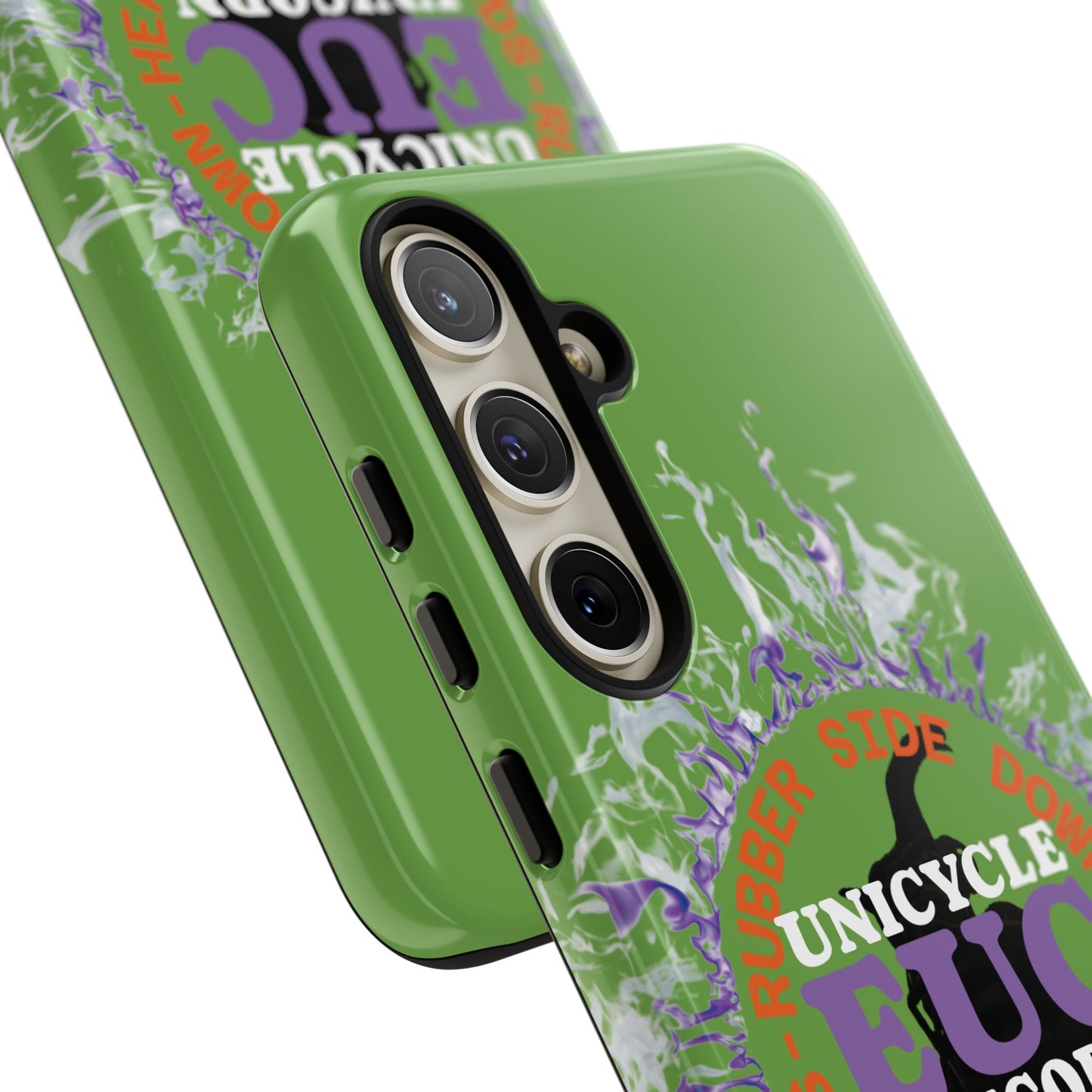 Unicycle Unicorn Purple ring of Fire Tough Case - Durable phone case for EUC fans