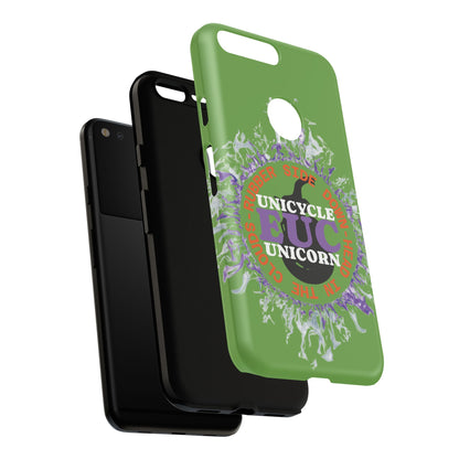 Unicycle Unicorn Purple ring of Fire Tough Case - Durable phone case for EUC fans