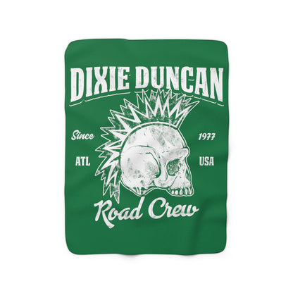 DD Road Crew Sherpa Fleece Blanket (Green)