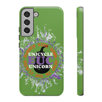 Unicycle Unicorn Purple ring of Fire Tough Case - Durable phone case for EUC fans