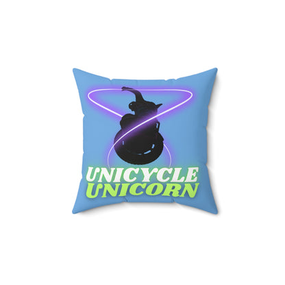 Unicycle Unicorn / Head In The Clouds Decorative Pillow