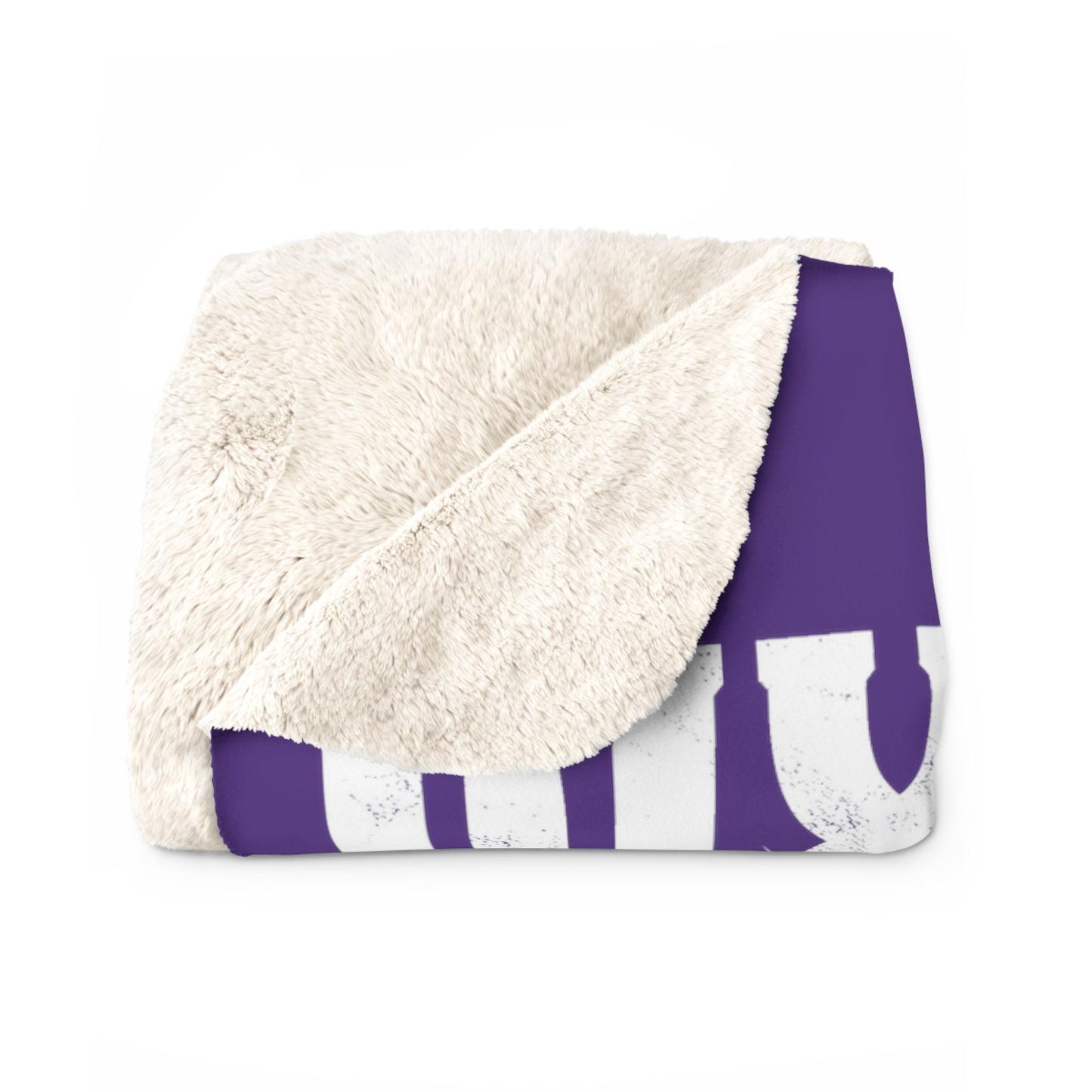 DD Road Crew Sherpa Fleece Blanket (Purple)