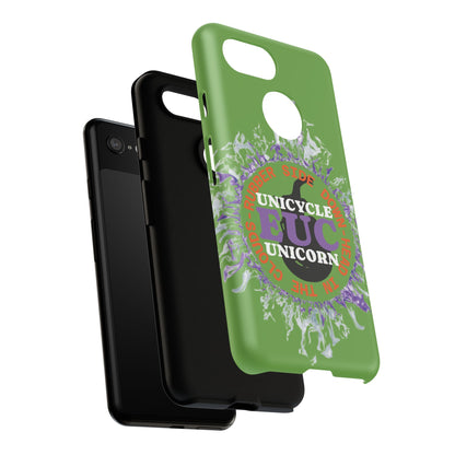 Unicycle Unicorn Purple ring of Fire Tough Case - Durable phone case for EUC fans