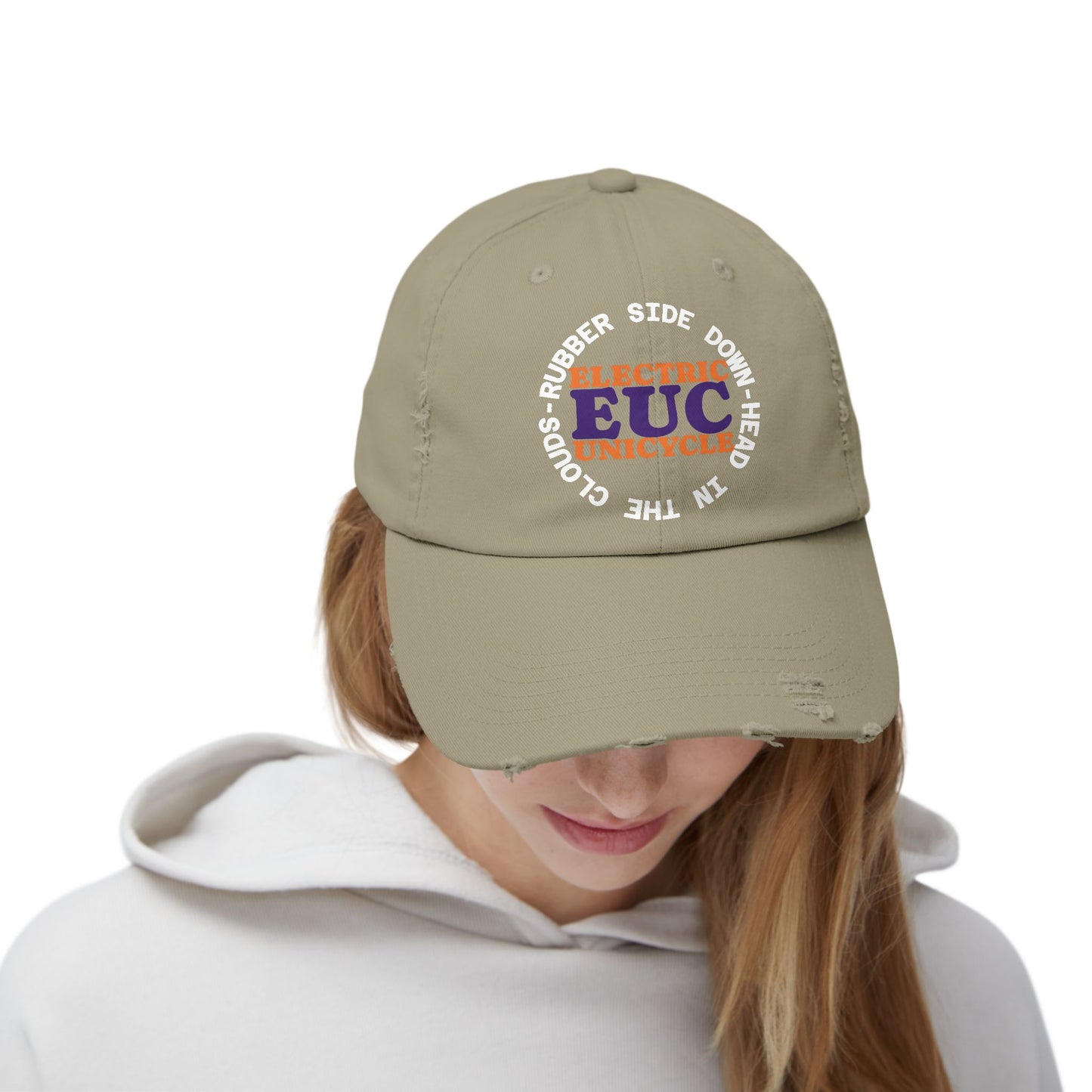 Unicycle Unicorn EUC Distressed Cap