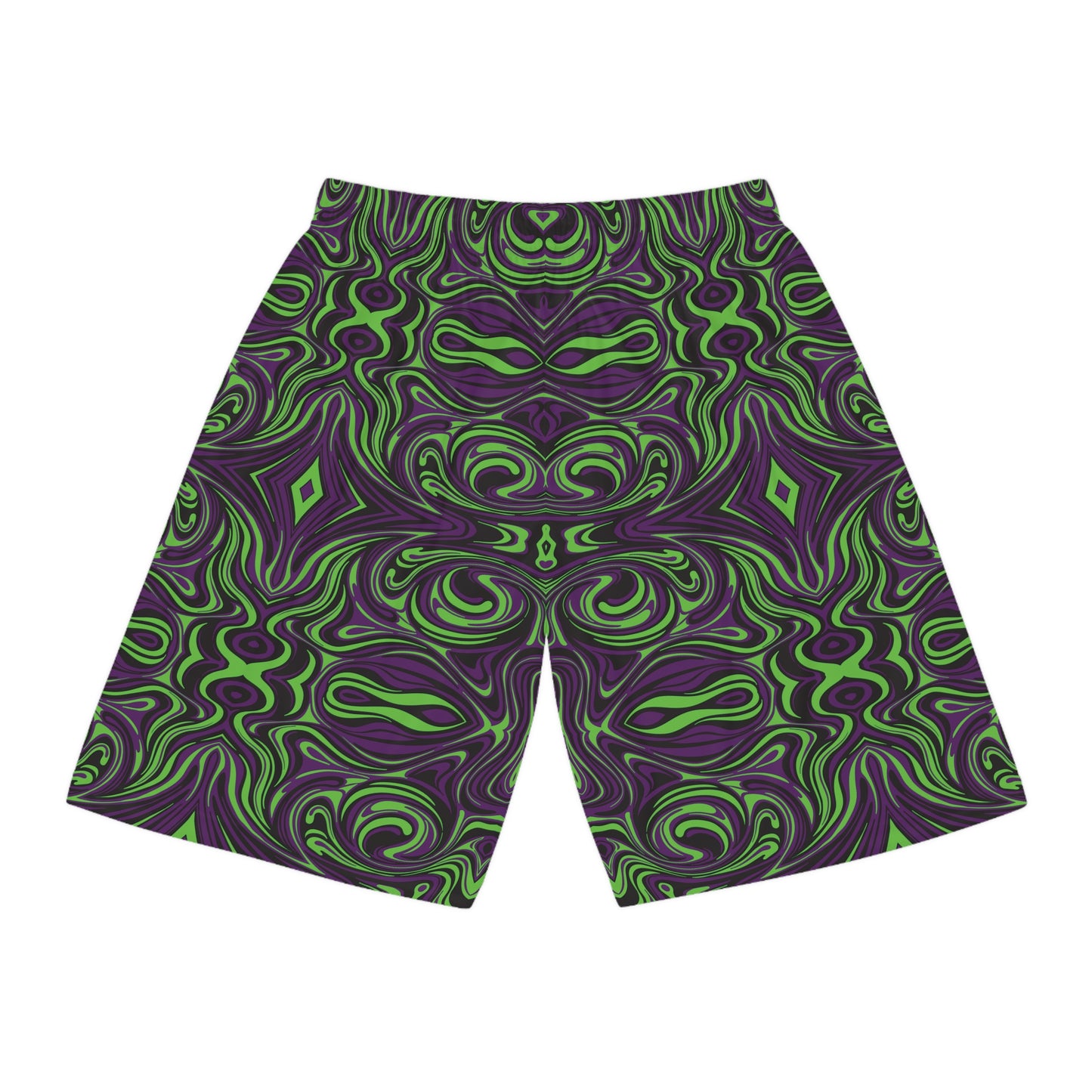 Unbranded Psychedelic Greeple Basketball Shorts