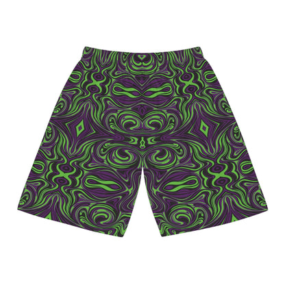 Unbranded Psychedelic Greeple Basketball Shorts