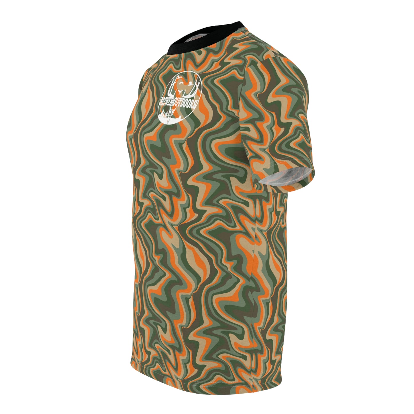 Brewer Outdoors Psychedelic Orange Camo Tee