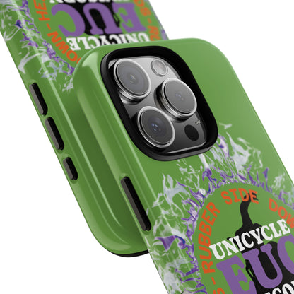 Unicycle Unicorn Purple ring of Fire Tough Case - Durable phone case for EUC fans