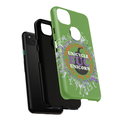 Unicycle Unicorn Purple ring of Fire Tough Case - Durable phone case for EUC fans