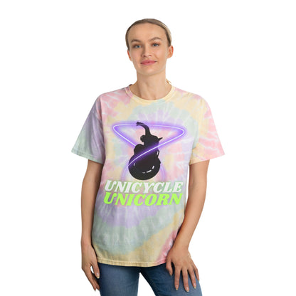 Unicycle Unicorn / Head in the Clouds Tie-Dye Tee