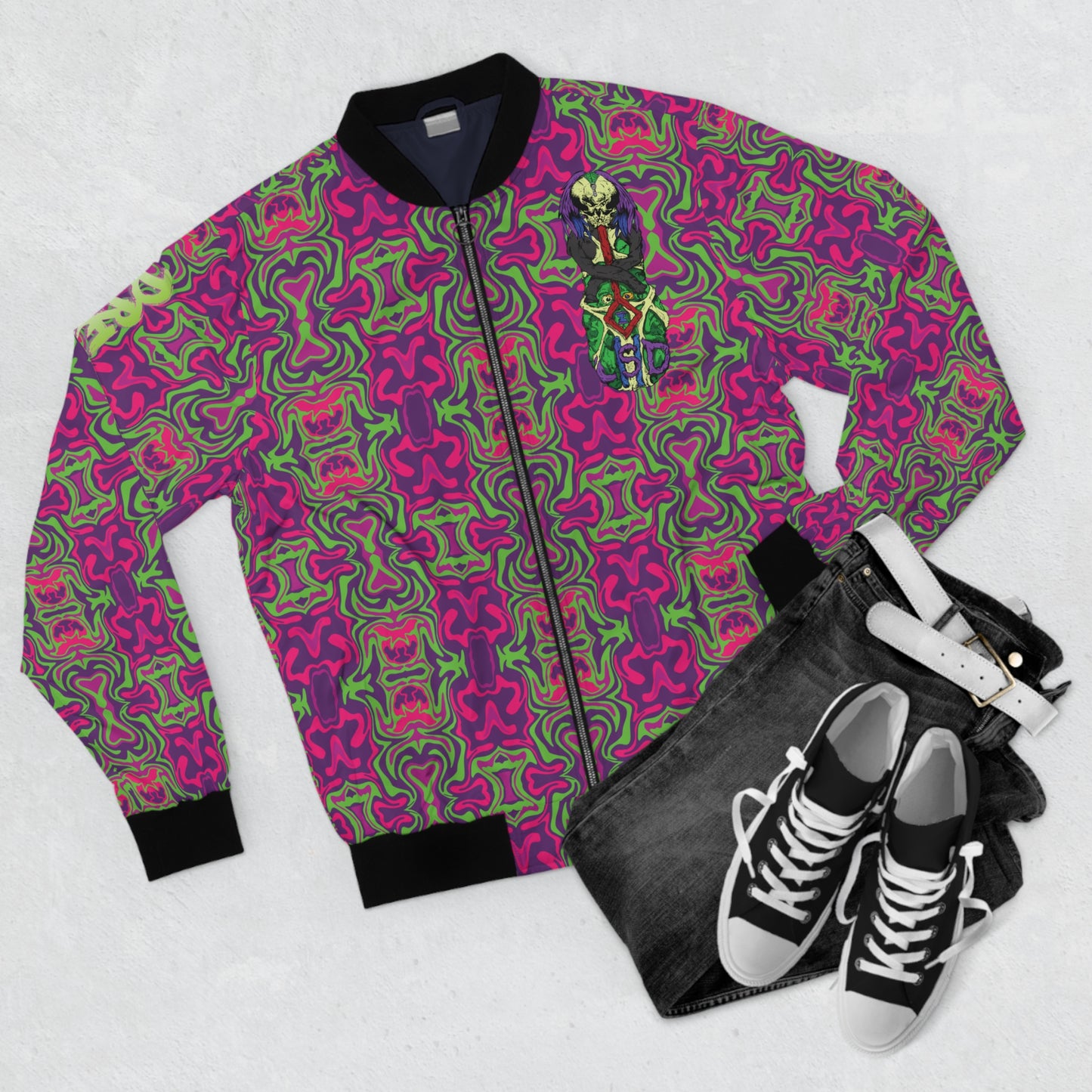 LSD2 Psychedelic Grinkple Bomber Jacket