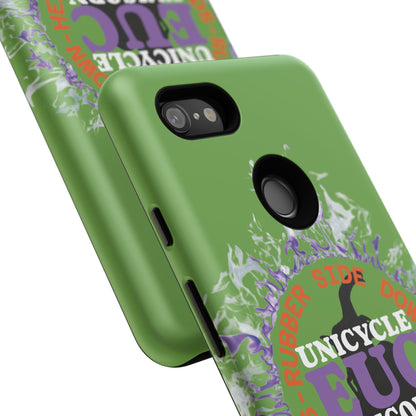 Unicycle Unicorn Purple ring of Fire Tough Case - Durable phone case for EUC fans