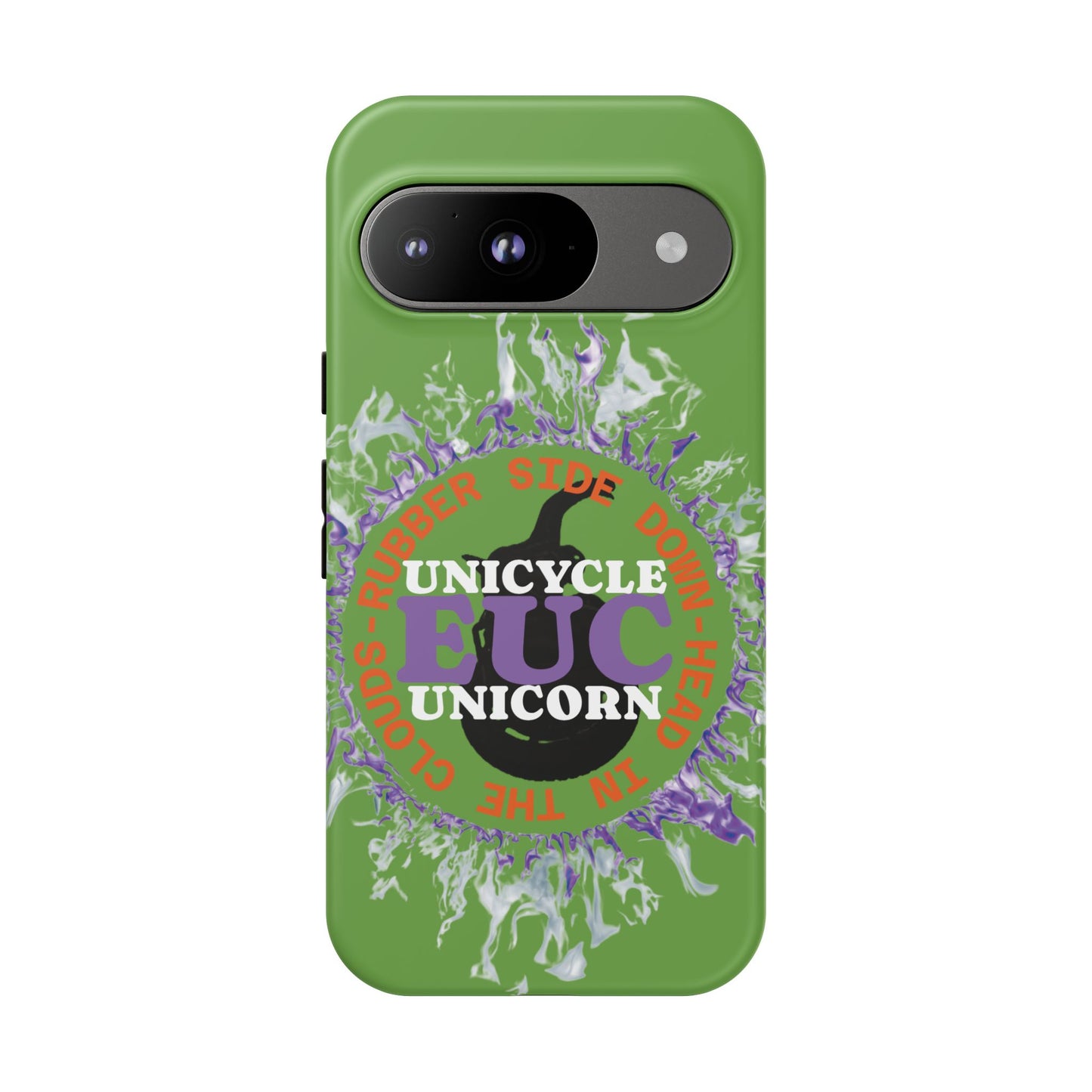 Unicycle Unicorn Purple ring of Fire Tough Case - Durable phone case for EUC fans
